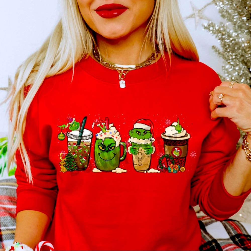 Grinch Coffee sweater